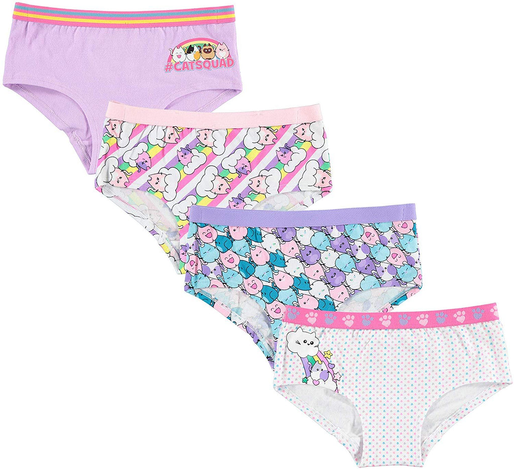 Handcraft Girls' Big Meowgical 4pk Supersoft Reactive Print Panties