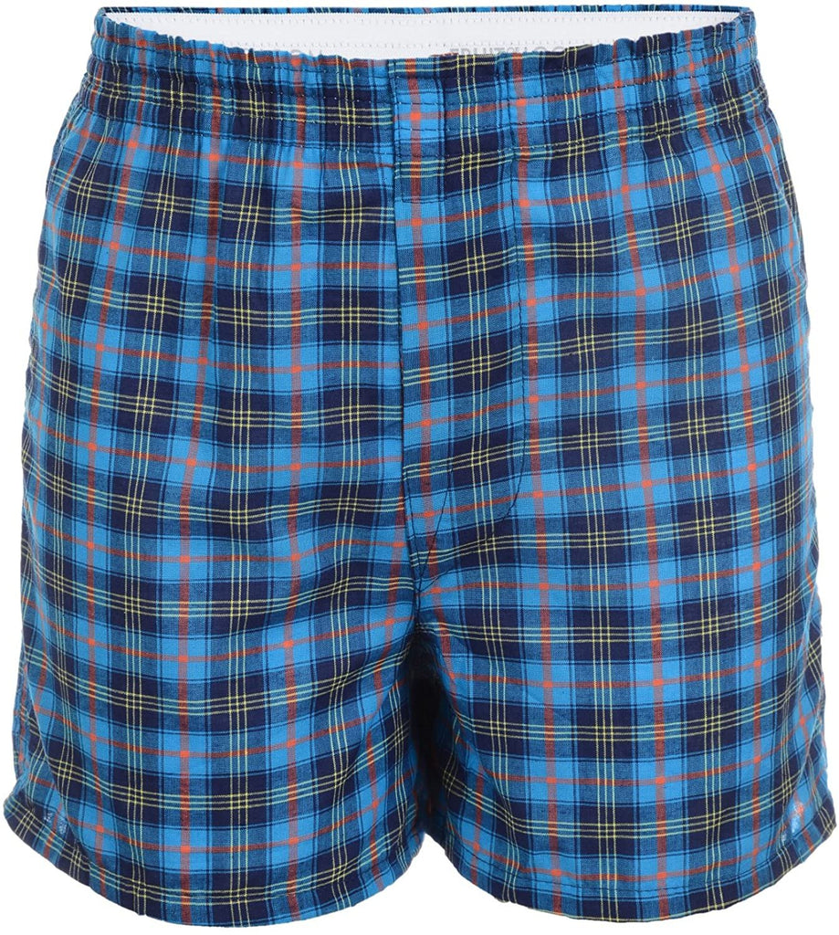 Fruit of the Loom Boys' Woven Boxer, Exposed and Covered Waistband (Pack of 5)