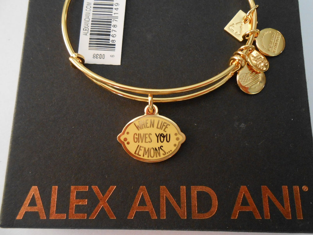 Alex and Ani Womens Charity By Design When Life Gives You Lemons Bangle