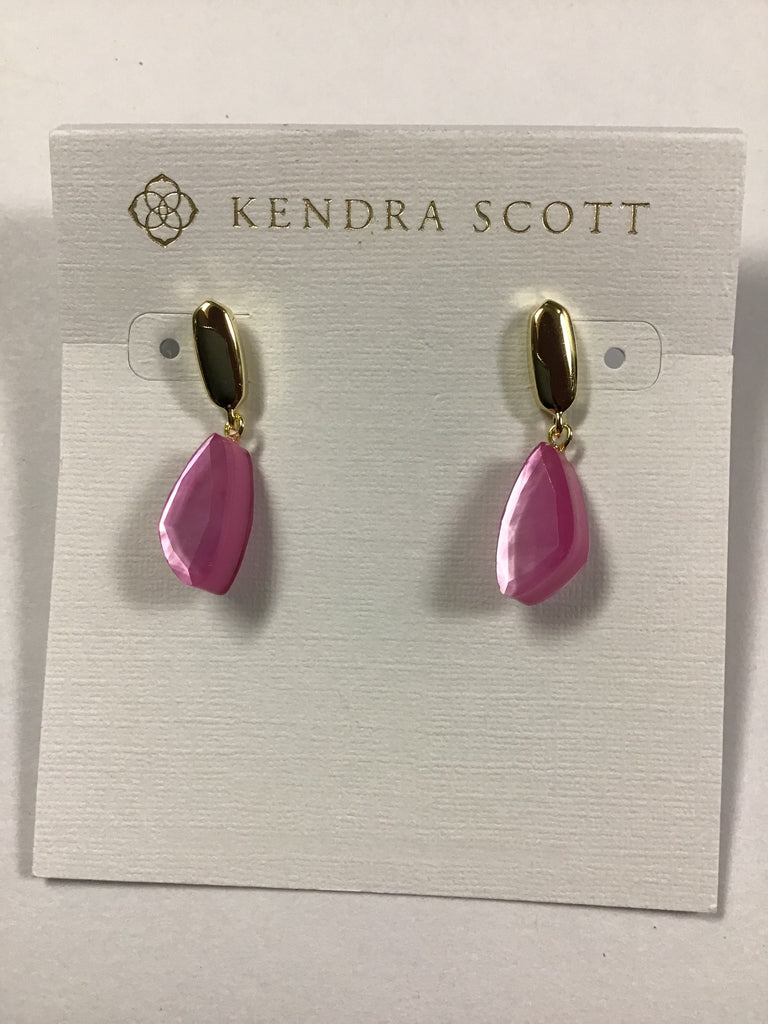 Kendra Scott Ivy Drop Earrings, Gold Deep Blush