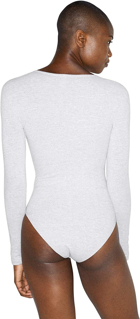 American Apparel Women's Cotton Spandex Long Sleeve Bodysuit