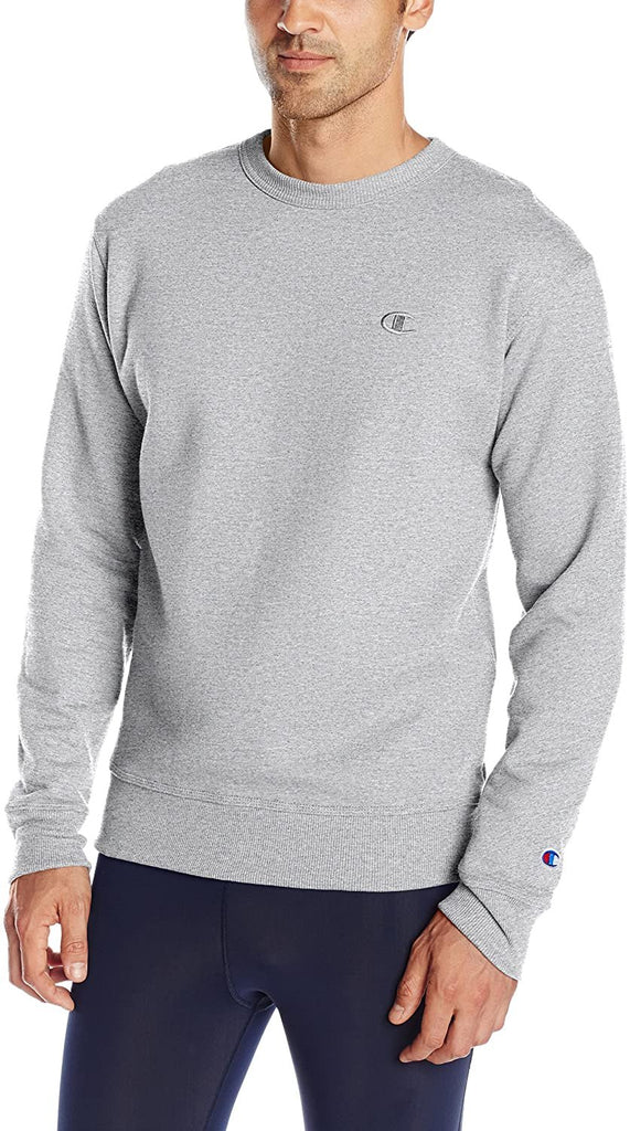 Champion Men's Powerblend Fleece Crew, C Logo