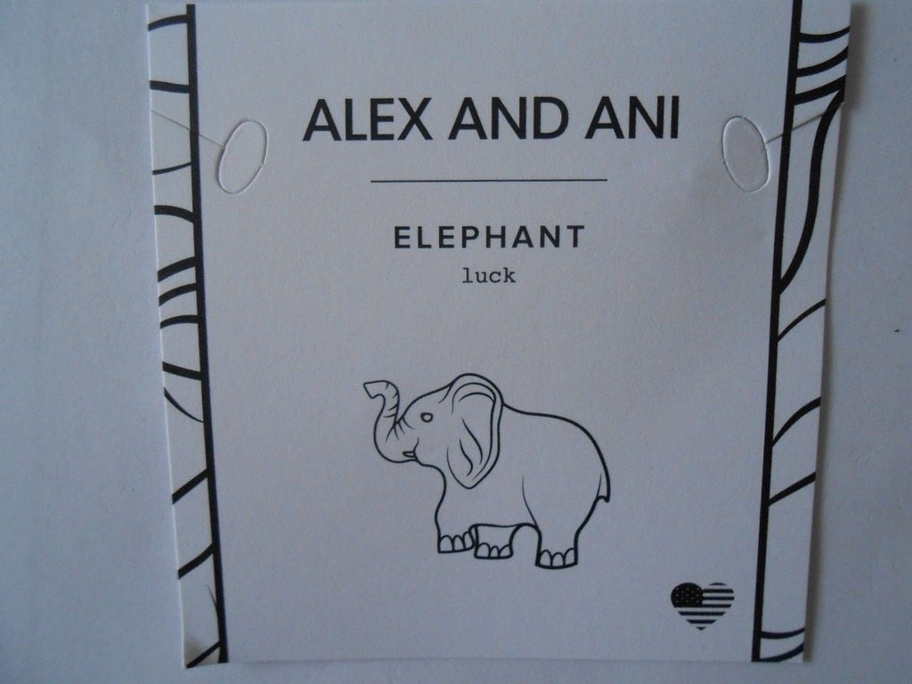 Alex and ELEPHANT II Bangle Bracelet Rafaelian Gold New Tag Box Card 2017