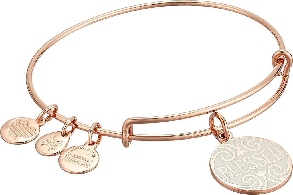 Alex and Ani Womens Words are Powerful Blessed Bangle