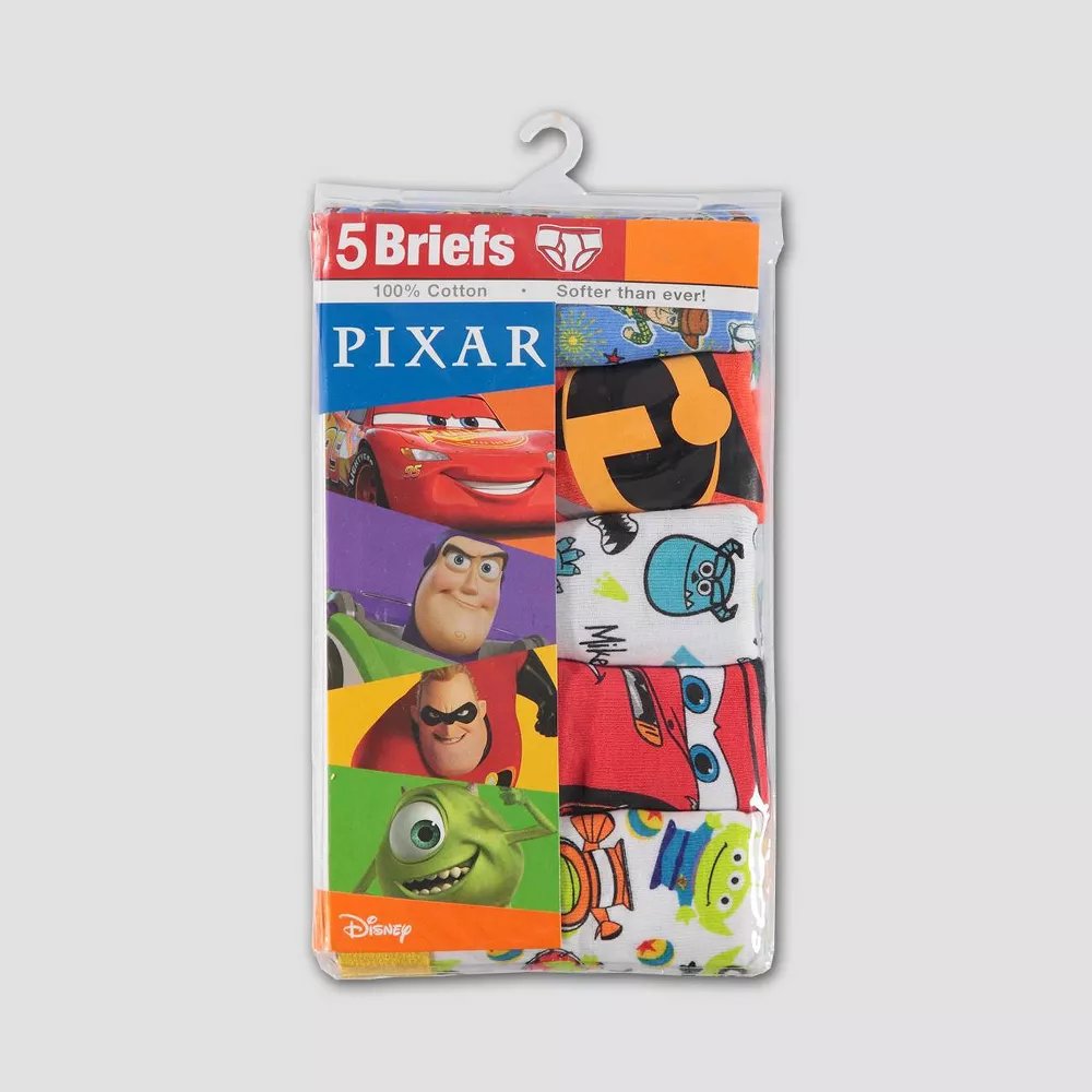 Disney Boys' Incredibles 5-Pack Underwear Briefs (Sizes: 4, 6, 8)