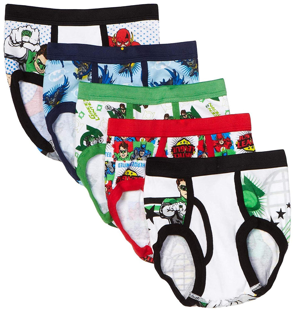 Handcraft Little Boys' Justice League  Brief (Pack of 5)