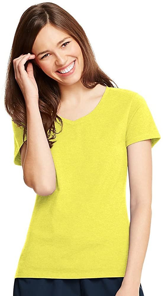 Hanes Women's X-Temp V-Neck T-Shirt (42V0)