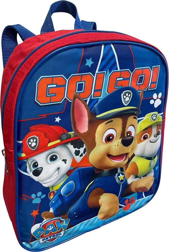 Paw Patrol Toddle Boy 12 Inch Mini Backpack (Red-Blue)