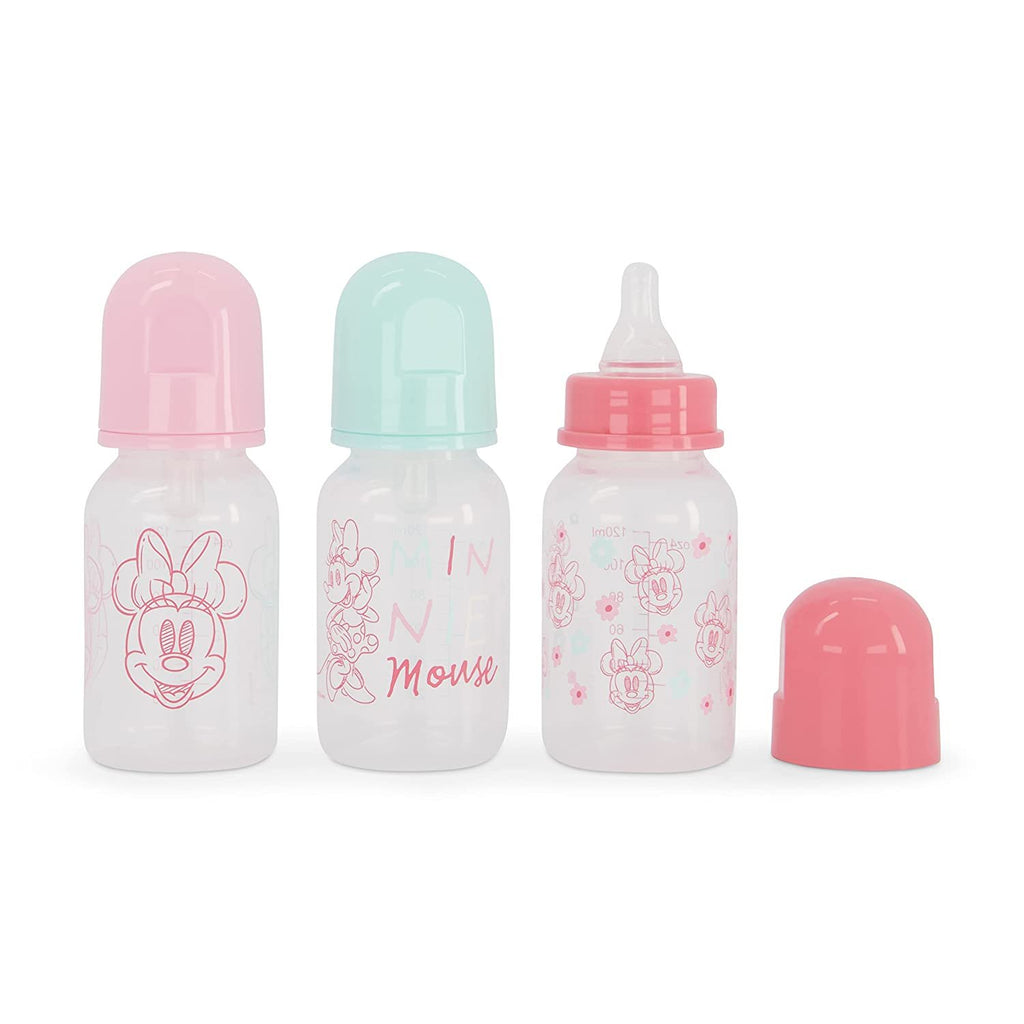 Disney Minnie Mouse Baby Bottles 11 oz for Boys or Girls, 2 Pack of Infant  Hourglass Shaped Bottles with Cover for Newborns and All Babies