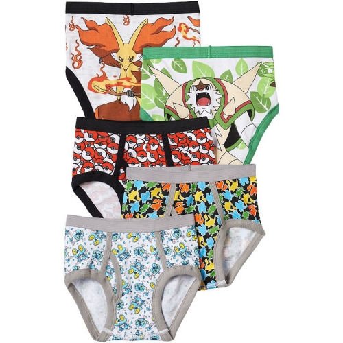 Handcraft Little Boys' Pokemon Brief (Pack of 5)