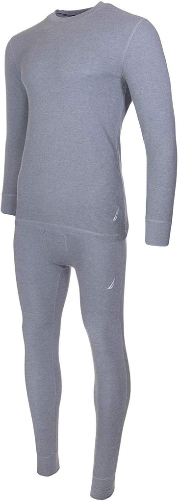 Nautica Mens Thermal Sleep Set - Pockets Super Soft Jersey Spandex/Polyester Blend Pajamas