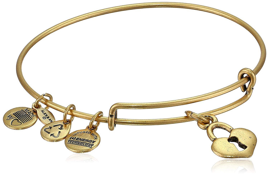 Alex and Ani Bangle Bar Key to My Heart Expandable Bracelet, 7.75"