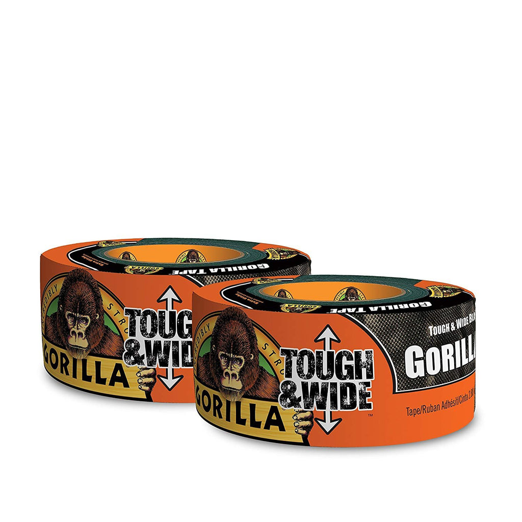 Gorilla Tape, Black Tough & Wide Duct Tape, 2.88" x 30 yd, Black