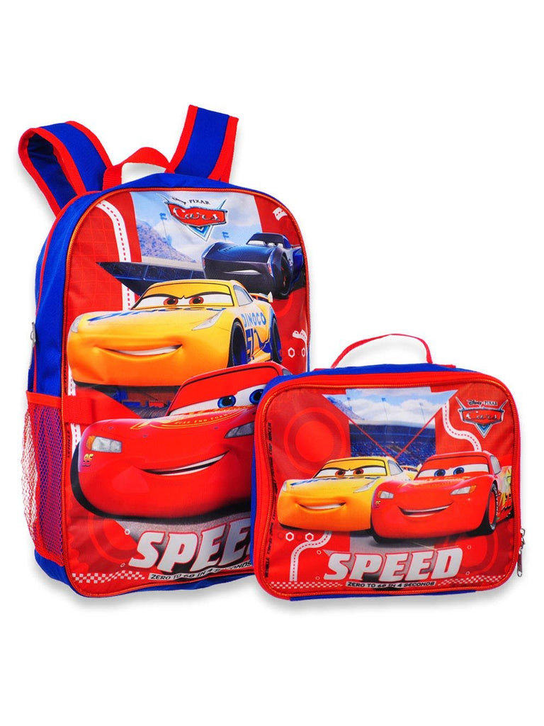 Disney Cars Backpack with Insulated Lunchbox