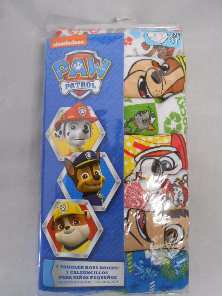 Handcraft Little Boys' Toddler Paw Patrol Brief, Pack of Seven