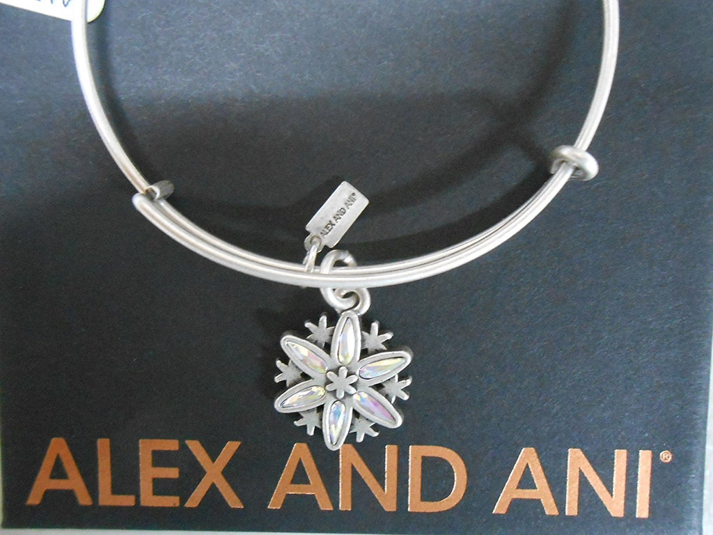 Alex and Ani Womens Limited Edition Snowflake Bangle