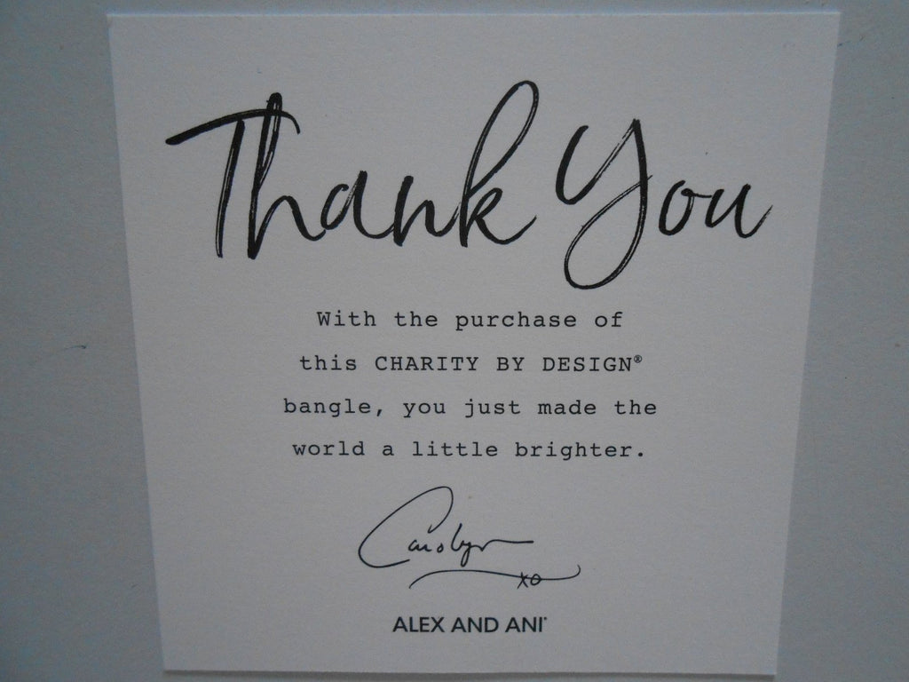 Alex and Ani Charity By Design Prints of Love Bangle Bracelet