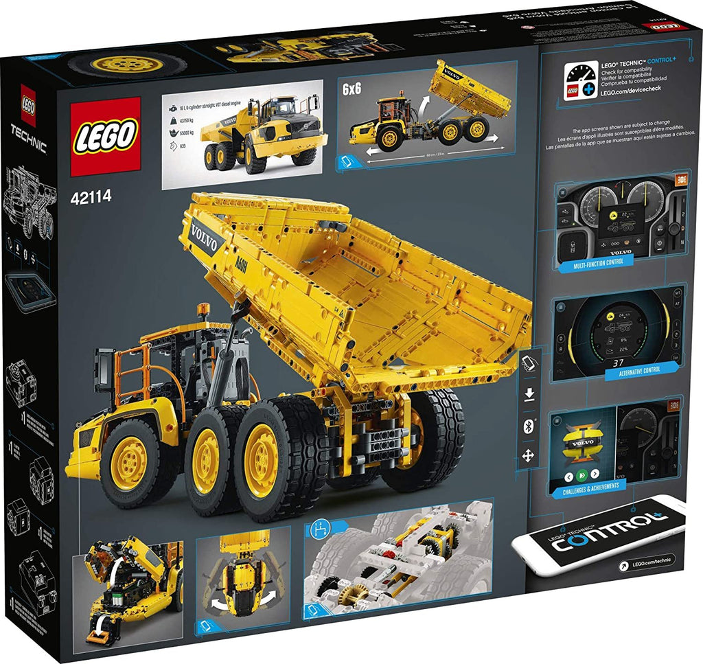 LEGO Technic 6x6 Volvo Articulated Hauler (42114) Building Kit, Volvo Truck Toy Model for Kids Who Love Construction Vehicle Playsets (2,193 Pieces)