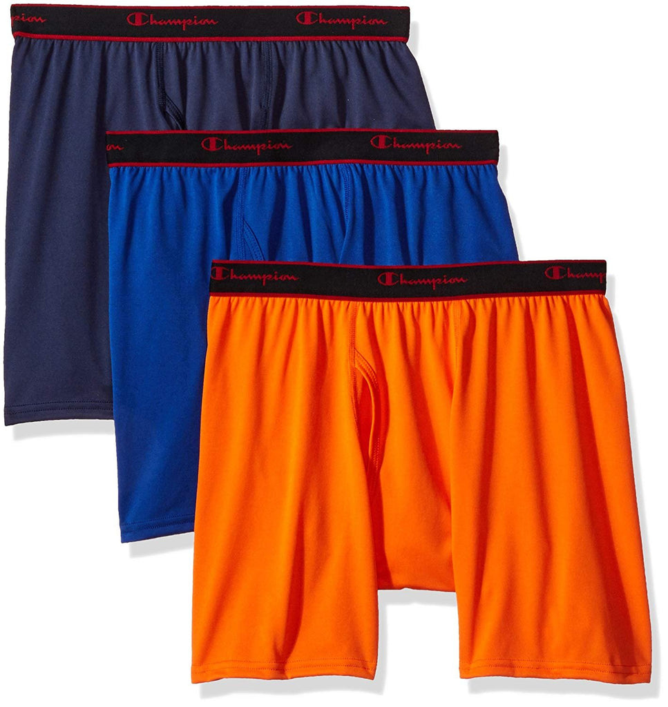 Champion Men's 3-Pack Active Performance Boxer Brief