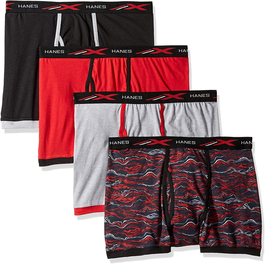 Hanes Men's 4-Pack Active Cool X-Temp Short Leg Boxer Brief