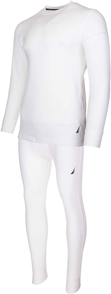 Nautica Mens Thermal Sleep Set - Pockets Super Soft Jersey Spandex/Polyester Blend Pajamas