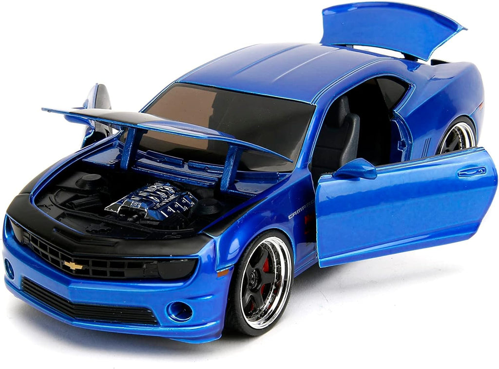 Big Time Muscle 1:24 2010 Chevy Camaro Die-Cast Car, Toys for Kids and Adults(Candy Blue)