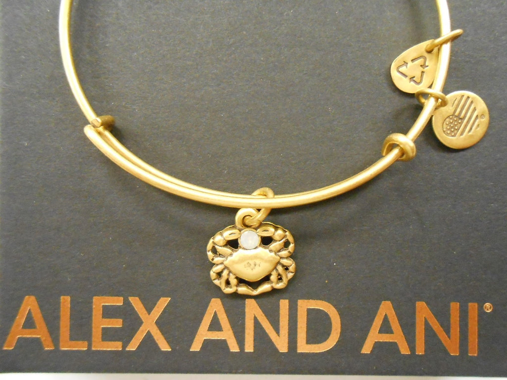 Alex and Ani Womens Crab Charm Bangle