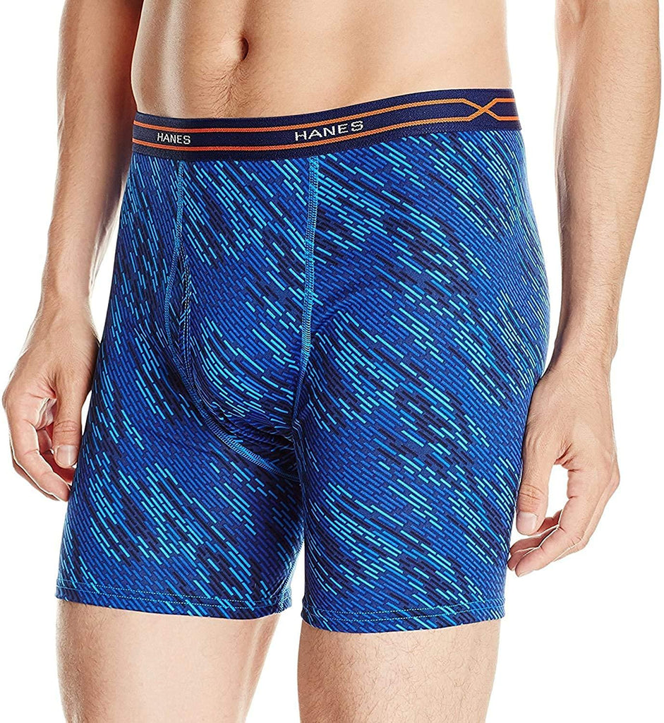 Hanes Men's 3-Pack X-Temp Performance Cool Boxer Brief (1 Print/2 Solids)