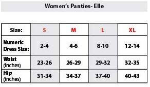 Elle Women's Lace Tanga Panties - Premium Quality 6-Pack 100% Nylon with Lace Leg Openings