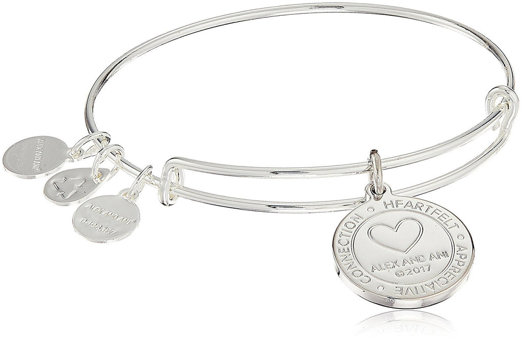 Alex and Ani Because I Love You with Swarovski Crystal Bangle Bracelet