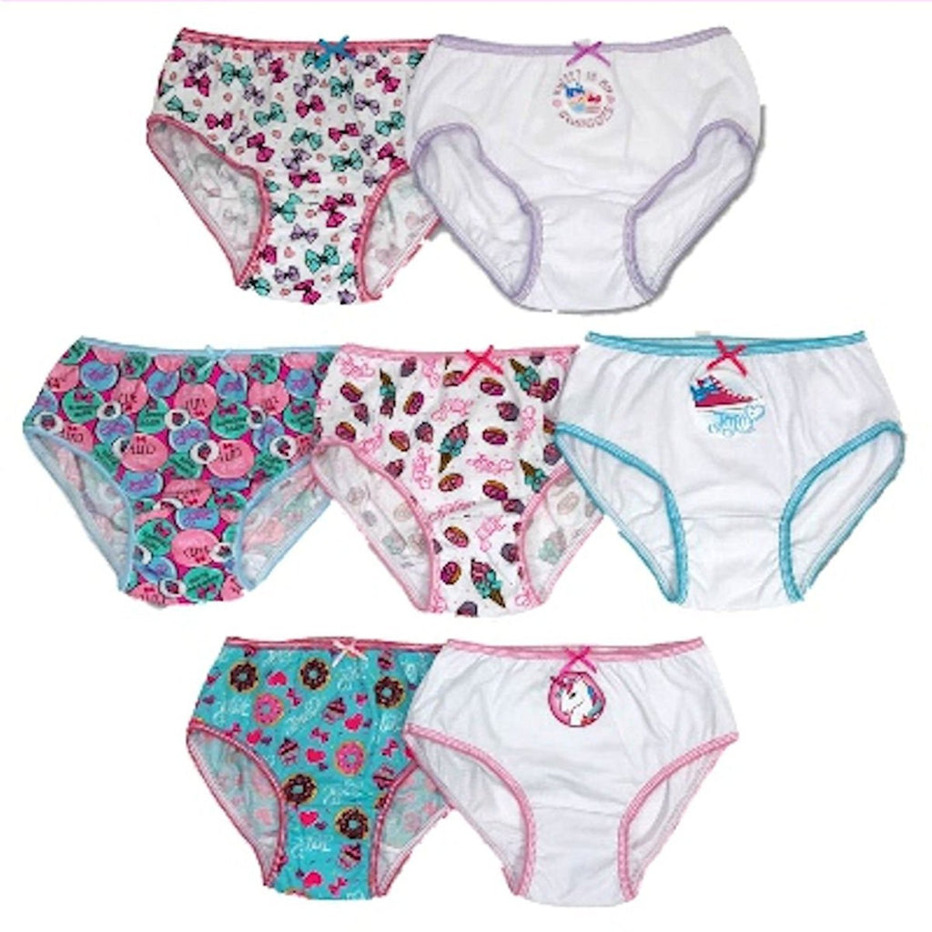 JoJo Siwa Girls' 7-Pc Cotton Underwear Brief Panties