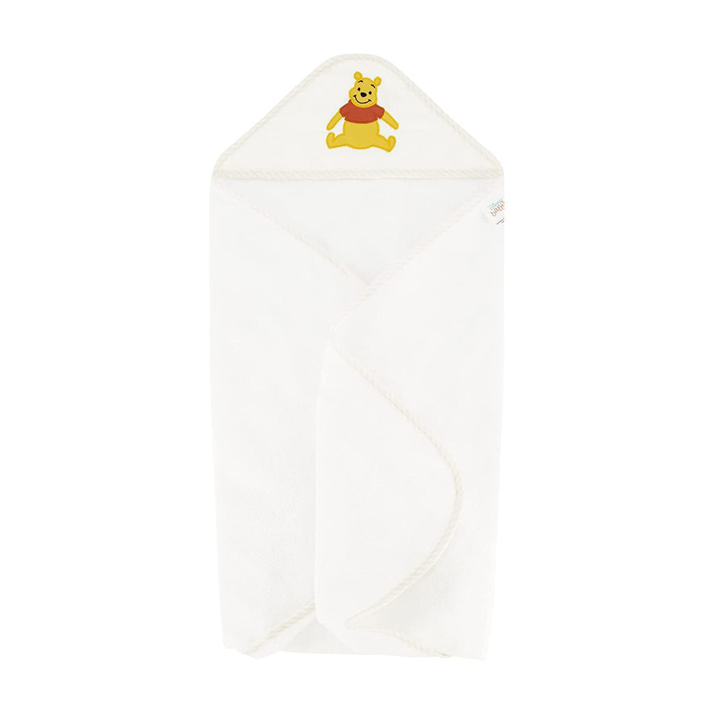 Disney Cudlie Baby Winnie The Pooh 2 Pack Rolled/Carded Hooded Towels in Sweet Life Print, 1 Count