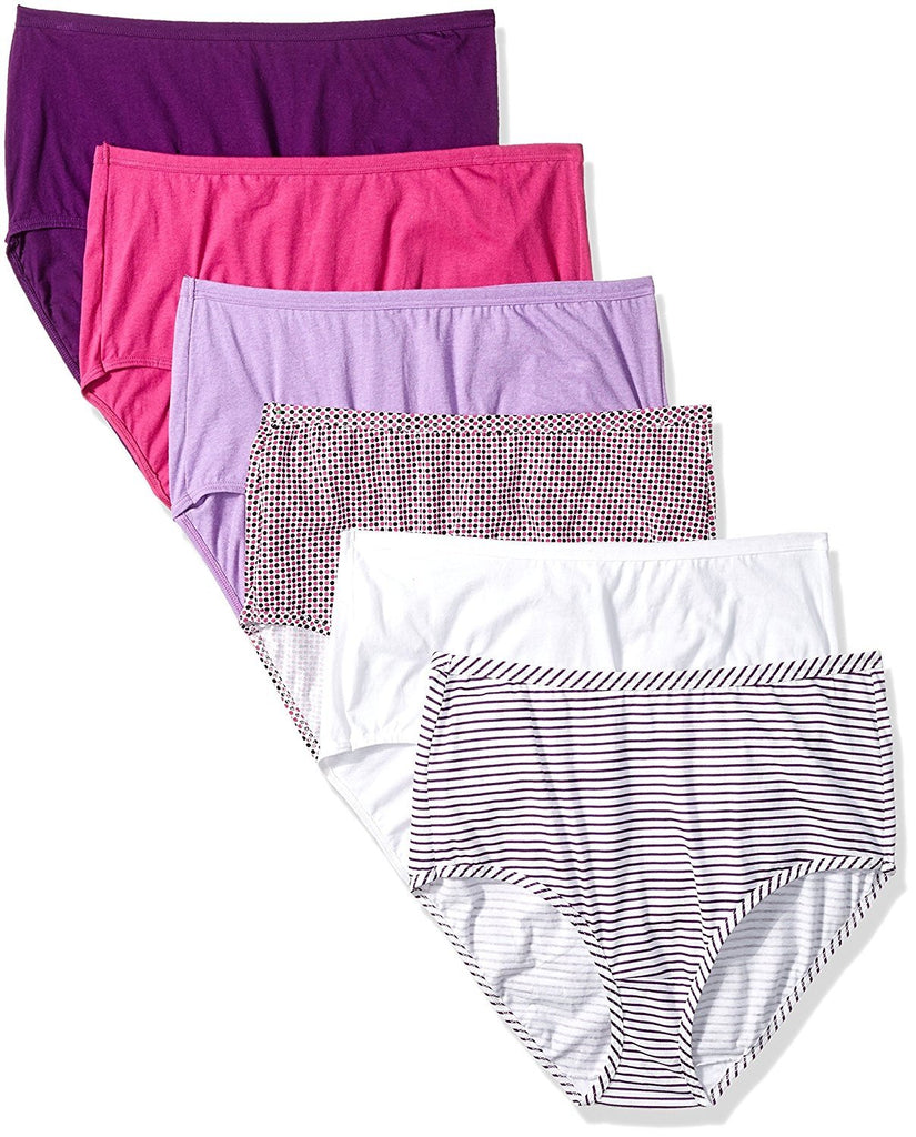 Fruit of the Loom Womenâ€™s Underwear Cotton Brief Panty Multipack