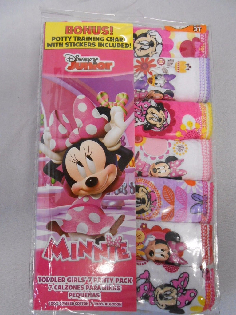 Disney Little Girls' Minnie Seven-Pack of Brief Underwear