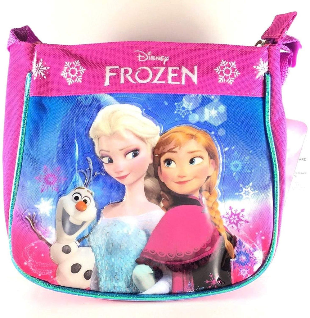 Disney Frozen Elsa Olaf & Anna Pink Passport/Cross-body/Purse/Handbag