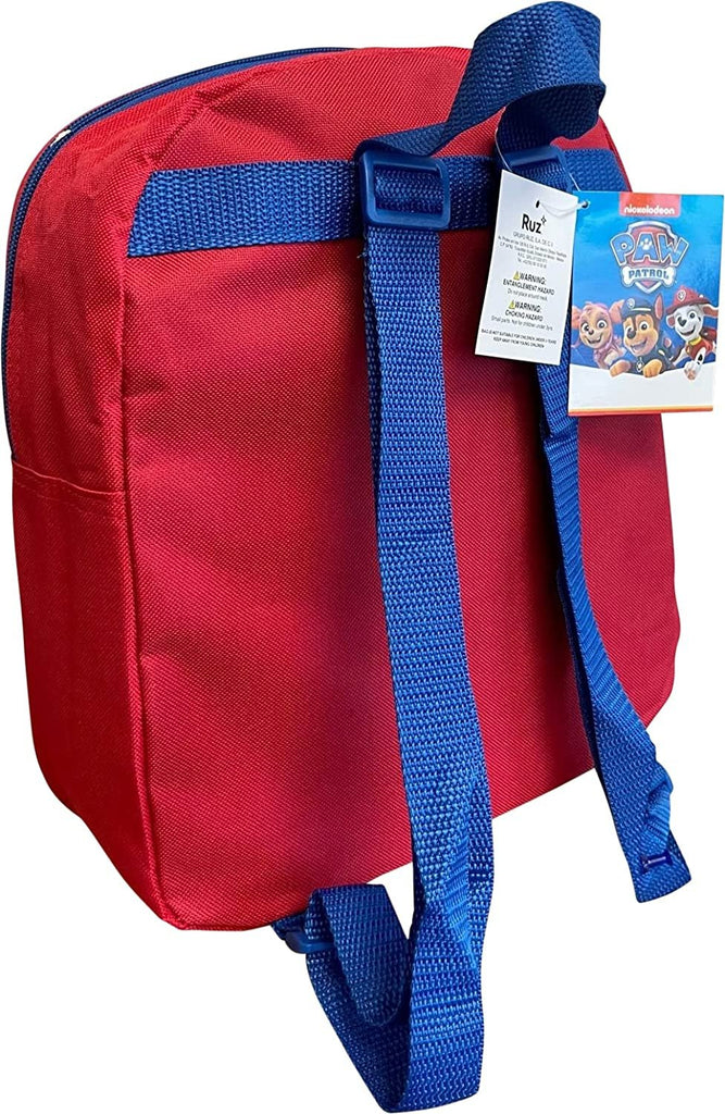 Paw Patrol Toddle Boy 12 Inch Mini Backpack (Red-Blue)