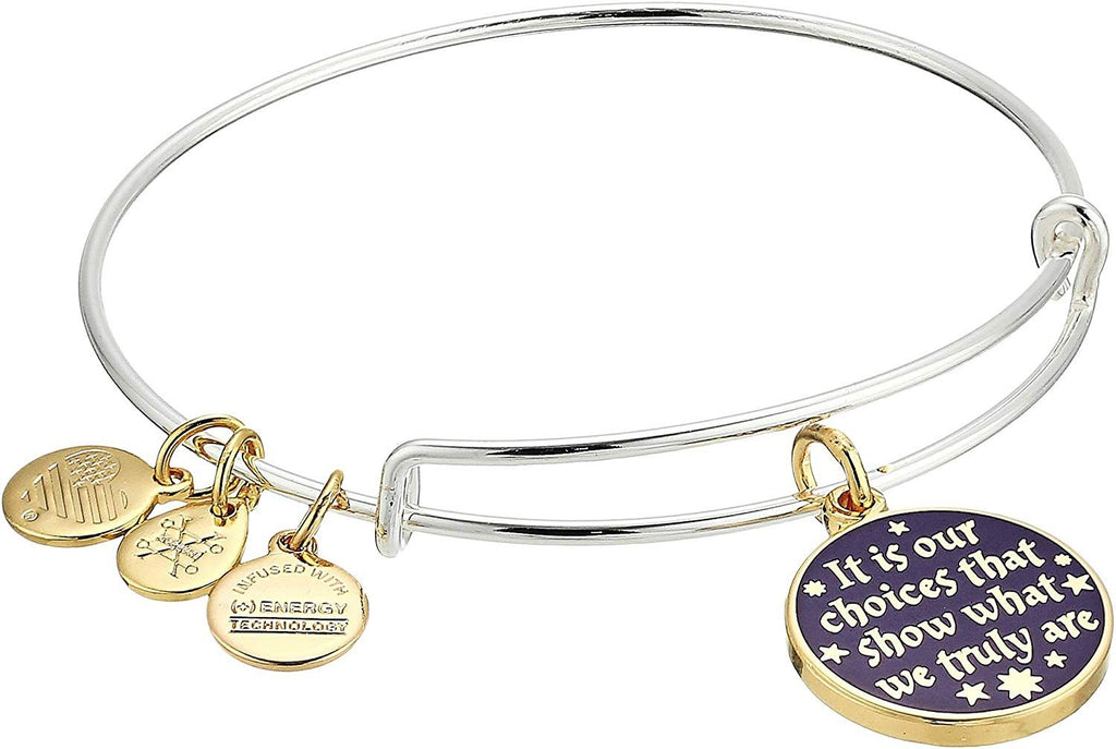 Alex and Ani Women's Harry Potter It's Our Choices Bangle Two-Tone