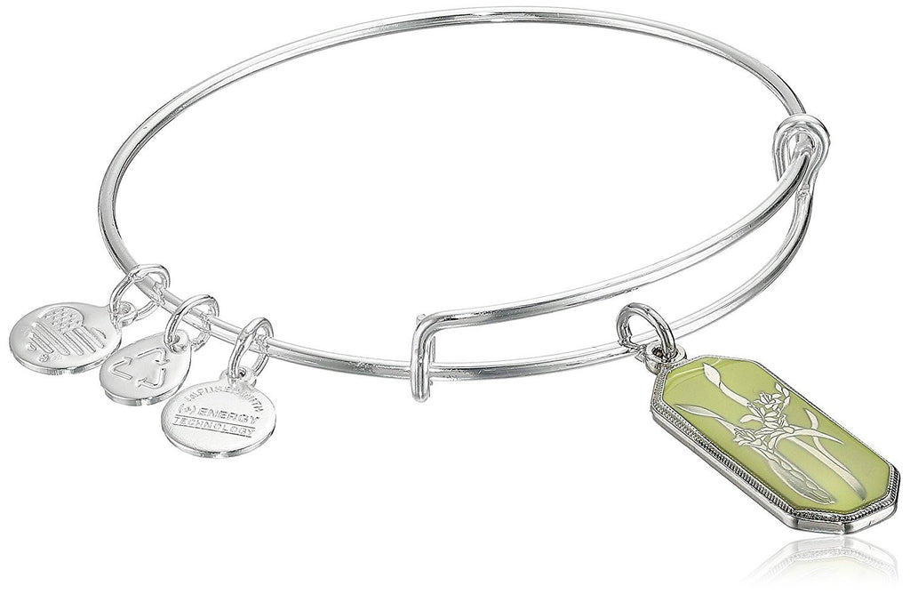 Alex and Ani Warrior's Will Gladiolus Expandable Wire Bangle Bracelet