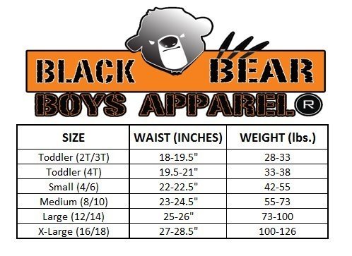 Black Bear Boys' Underwear Briefs (Pack of 6)