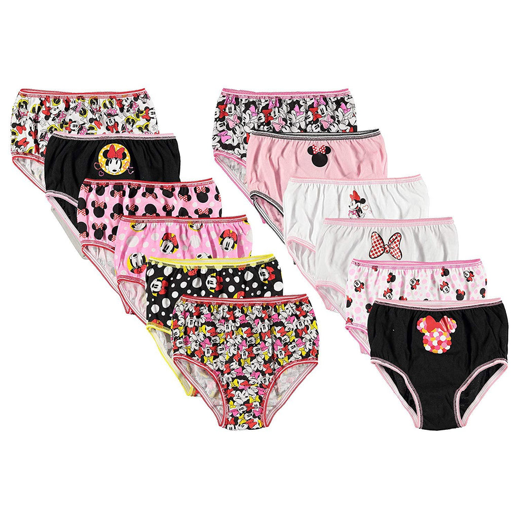 Disney Girls' Toddler Minnie Mouse Days' Gift Box 12-Pack Panties