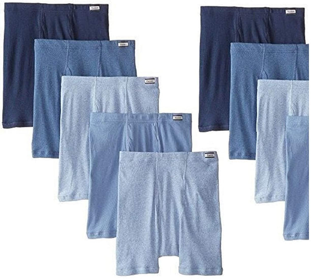 Hanes 9-Pack Men's ComfortSoft Waistband Tagless Boxer Briefs - Assorted Solids/Colors