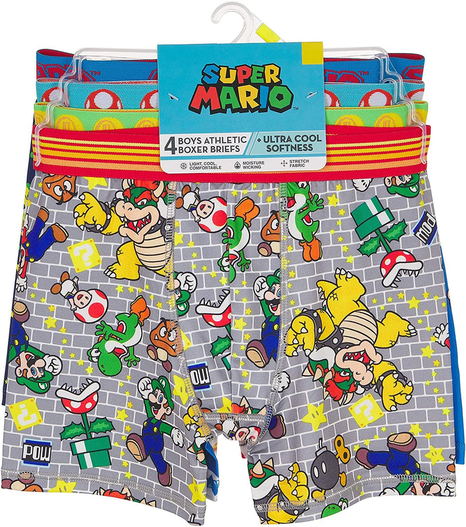 Nintendo Boys' Mario Athletic Boxer Brief