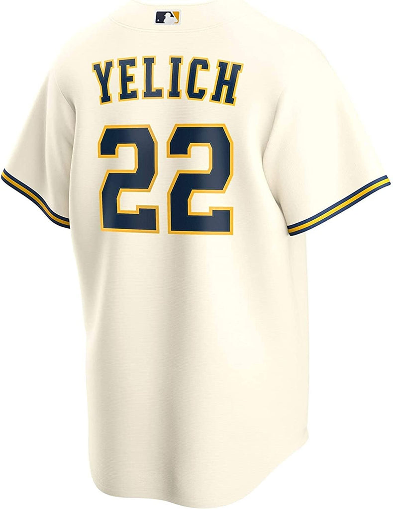 Outerstuff Youth 8-20 Christian Yelich Milwaukee Brewers #22 Cream Home Player Jersey