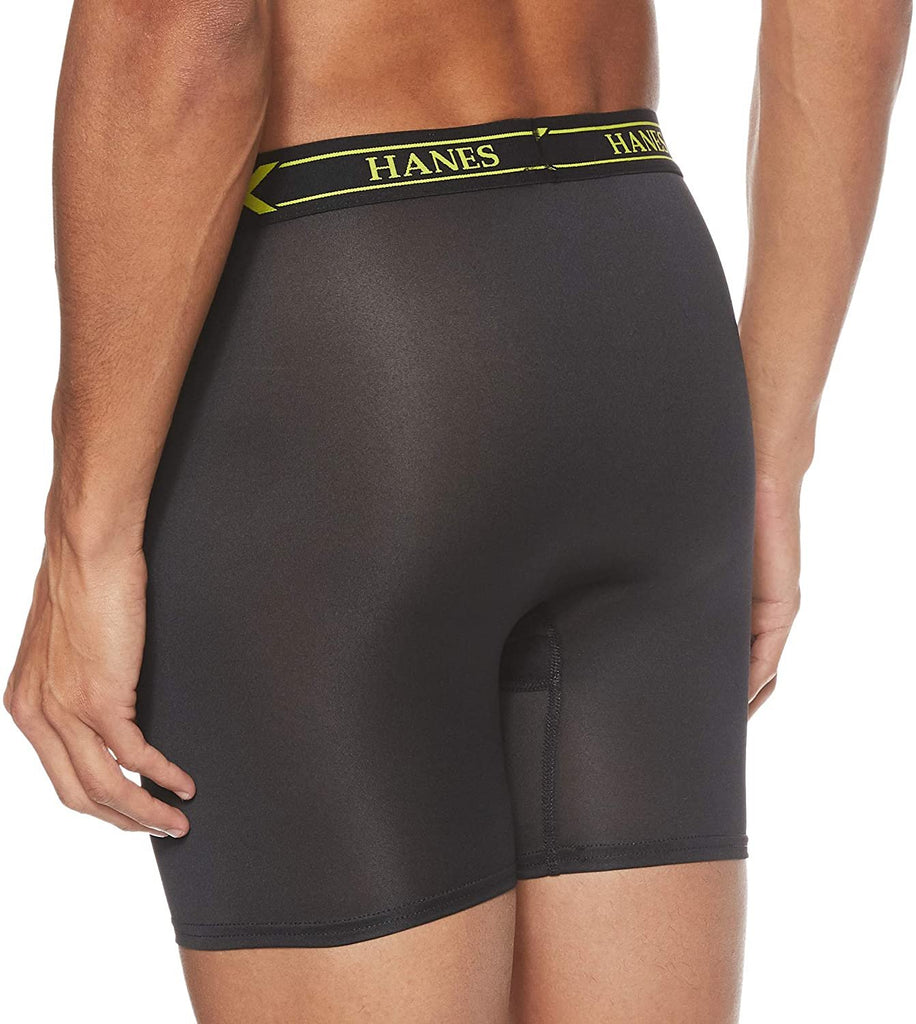 Hanes Men's X-Temp 4-Way Stretch Mesh Boxer Brief 4-Pack