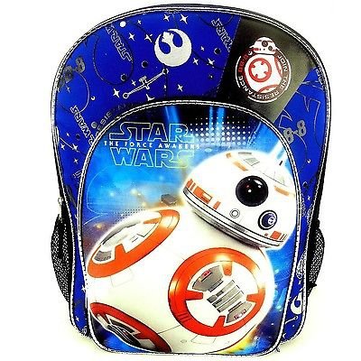 Disney Star Wars Episode 7 Backpack "The Force Awakens" Featuring BB8