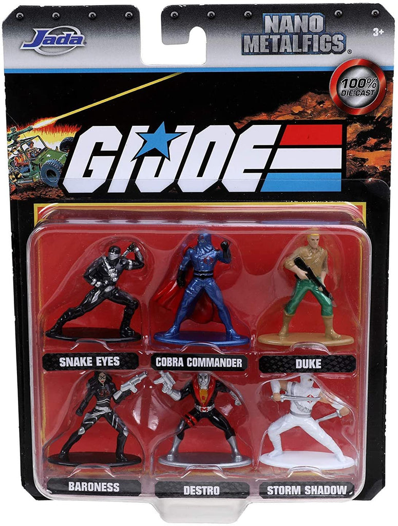 Jada Toys G.I. Joe 1.65" Die-cast Metal Collectible Figures 6-Pack, Toys for Kids and Adults