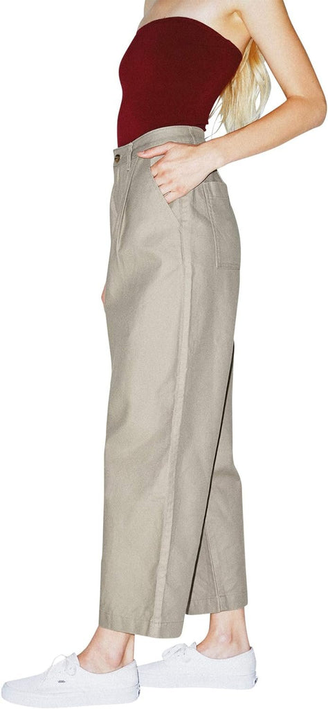 American Apparel Women's Twill Pleated Pant