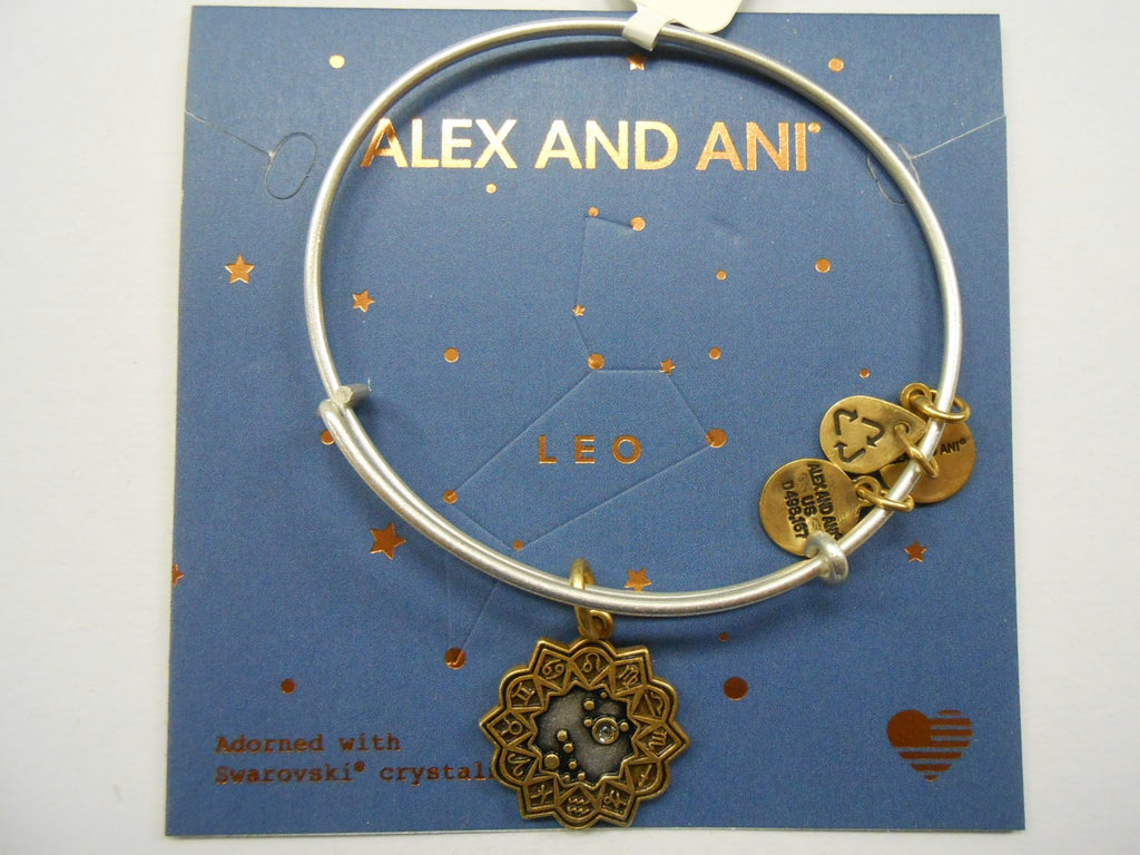 Alex and Ani Womens Two-Tone Zodiac Bangle