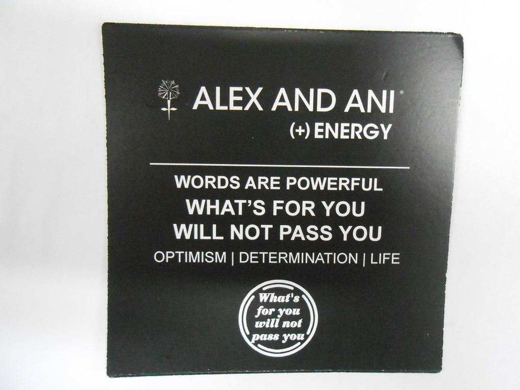 Alex and Ani What's For You Will Not Pass You Charm Bangle Russian Silver, A12EB35RS