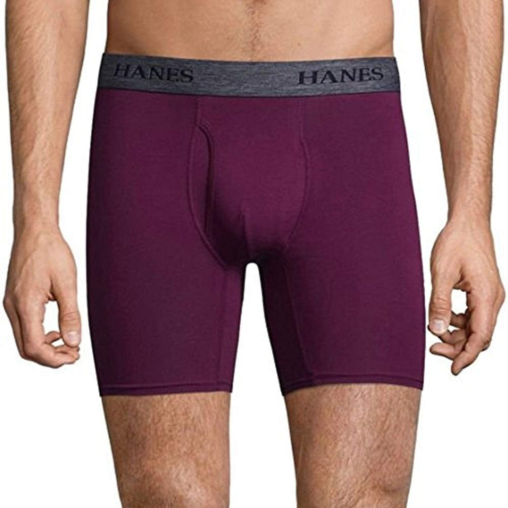 Hanes Men's Stretch Boxer Briefs 3-Pack Size M-3X Assorted Colors Slightly Imperfect